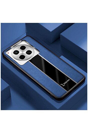 Zebana TECNO Camon 30 Pro Uyumlu Kılıf Premium Deri Kılıf Mavi