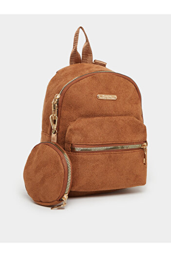 Styli Metal Patch Detail Backpack with Coin Pouch