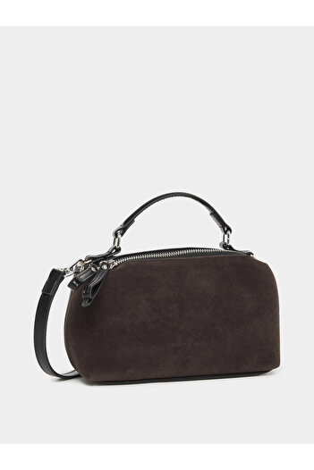 Styli Solid Handbag with Zip Closure