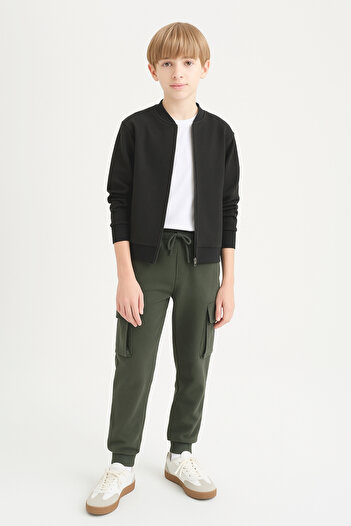 AHENGİM Αγόρι Basic Cargo Pocket Jogger Leg Σχολικό Φούτερ AK2322-1