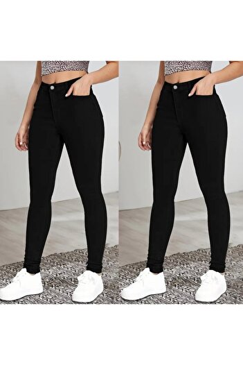 Modayakamoz Women's High Waist Skinny Leg Lycra Trousers