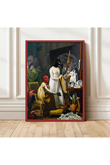 HOMEPACK AHŞAP ÇERÇEVELİ TABLO ÇERÇEVELİ POSTER SANATSAL DUVAR DEKORU TK/1505