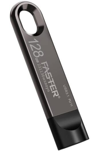 Faster 128GB 3.1 USB Flash Drive - Gen 1 Super Fast Pendrive with Metal Body