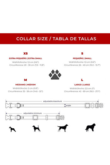 Astorpet adjustable dog collar, polyester/metal/plastic, multicolor, size S