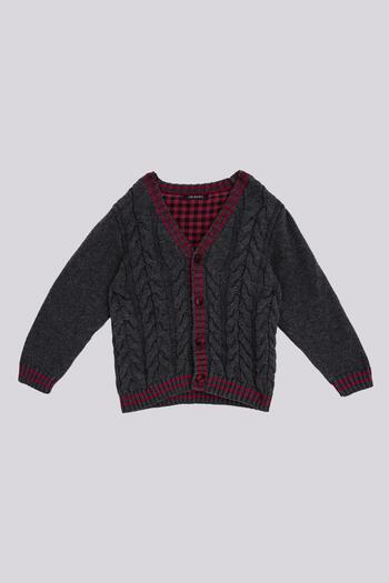 GB Baby Bg Store Baby Boy Gray Cardigan
