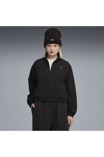 Puma Dámské tričko s poloviční zipem HER Relaxed Crew