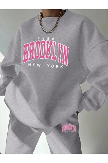 FUFLUNS ΣΕΤ ΦΟΡΜΑΣ BROOKLYN PRINTED UNISEX OVERSIZE ΠΟΔΗΛΑΤΟ ΚΑΤΩ/ΕΠΙΣΤΡΩΜΕΝΟ