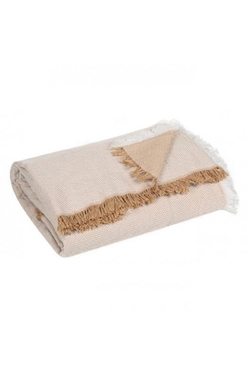 OEM Decorative throw for 4-seater sofa, size 340x180 cm, Beige