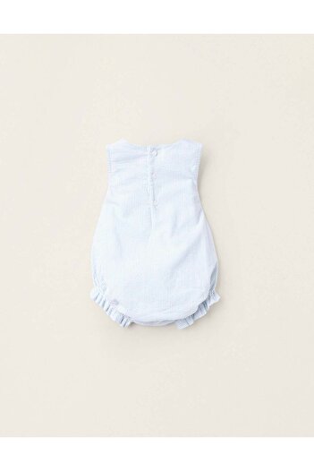 Ziddy Striped Jumpsuit for Newborns, White/Blue