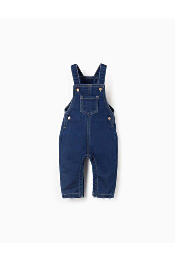 Ziddy Soft Denim Overalls for Newborns, Blue