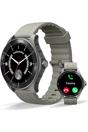 Smart Vibe Wi8™ WATCH - AMOLED Smartwatch Bluetooth Call, 100+ Sports Modes, 24/7 Monitoring, Silver