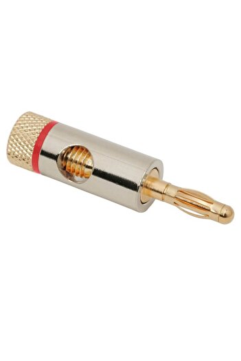globiz Gold-Plated Banana Plug for 4mm Cable, EV213
