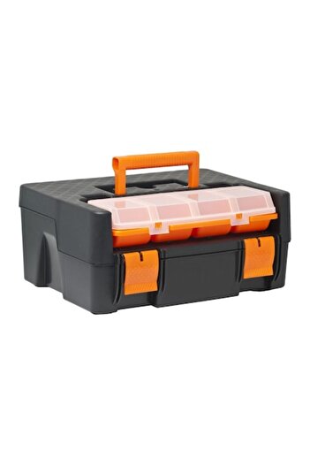 Handy Tool Drawer, 5 compartments, transparent lid, plastic handle, 31 x 16.5 x 23 cm