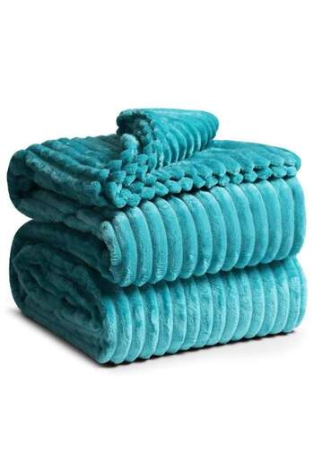 OEM Sofa blanket, soft, 220 x 250 cm, turquoise