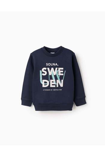 Ziddy Brushed Sweatshirt for Boys 'Solna', Blue