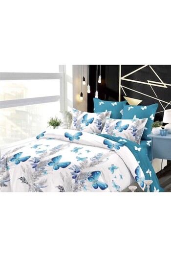 Primavara Set Bed Linen, 6 Pieces, Cotton Fine, For 2 People, Fitted Sheet, 200 X 230 Cm