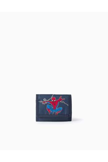 Ziddy Wallet with Prints for Boys 'Spiderman', Dark Blue