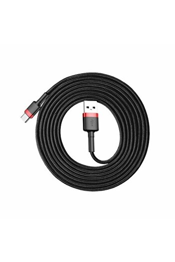Gear Data Power USB to Type-C Cable 3A, Fit, 480Mbps, 1m, P56, Alumix, Red/Deep Dark
