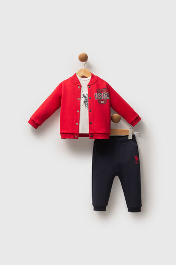 U.S. Polo Assn. U.S. Polo Assn Baby Boy Red Baby Sets