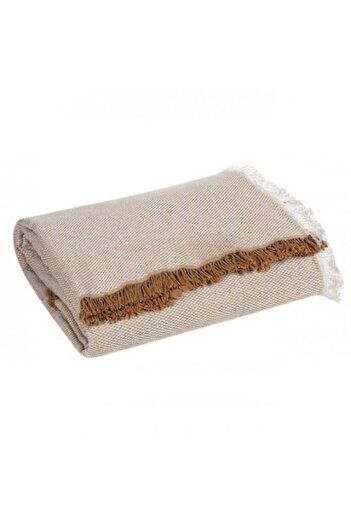 OEM Decorative blanket, size 180x160 cm, Beige