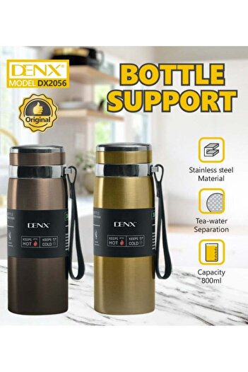 Denx 1-Liter Stainless Steel Hot & Cold Bottle