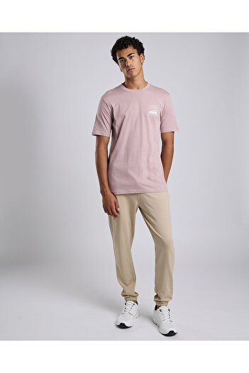 R&B SHELL PINK Men BASIC CREW SS PRNTD