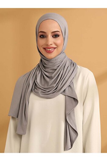 Tuva Practical Jersey Ready Turban - Silver Color -
