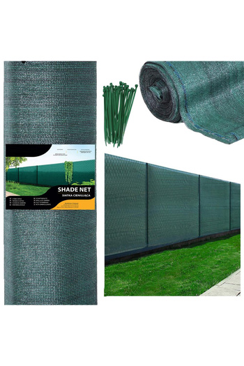 SERSIMO Shade and privacy net for fence, 1.2m width, 50m length, 140g density, gray