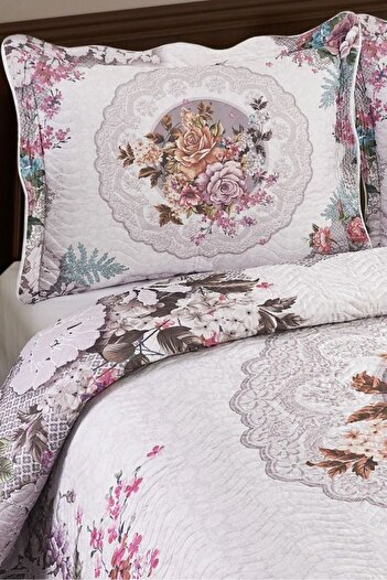Evimcim Bedspread Set 250X260 cm Double 3 Piece Set with 2 Pillowcases