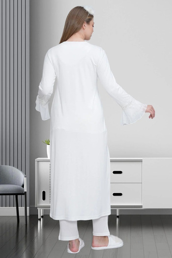 Mollycrush Women's Maternity Pajama Set with Morning Dress 1517