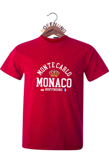 HOFFNUNG Unisex Men/Women Crew Neck Monte Carlo Monaco Oversize T-Shirt