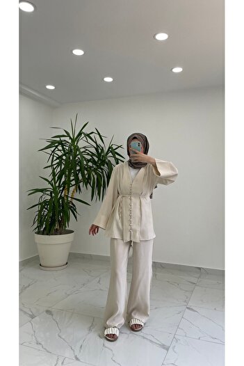 Minharir Bloom Belted Suit