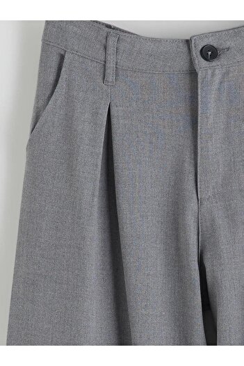 LC Waikiki Lcw Kids Wideleg Pleated Girl's Trousers (W5)