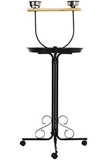 Egardenkart Bird Stand Play Top Large Parrot Bird Play Stand Perch Rolling Stand