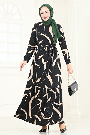 ModaMerve Rochie cu model 5010UZ662-MS Black&Vision