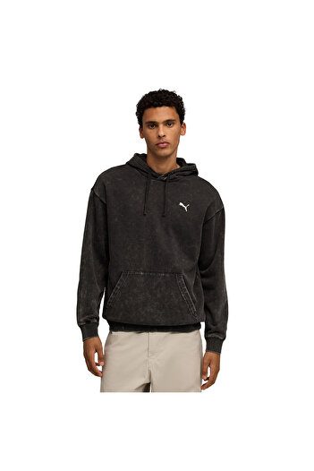 Puma Ess Elevated Wash Hoodie Men's Black Casual Style Sweatshirt 68804901