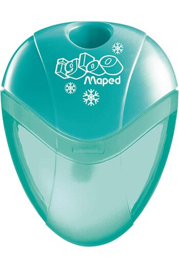 Maped Igloo Single-Hole Pencil Sharpener – 4pcs Set | Compact, Colorful & Kid-Friendly Design