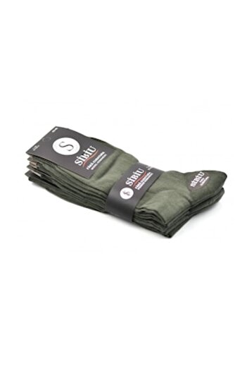 OEM Green Men's Cotton Socks, 5-Pair Seamless Set 43-46