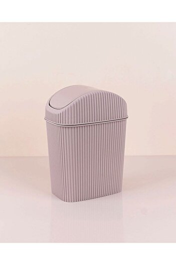 Evvano Mini Trash Can with Rotating Lid 2.5 LT - Cream