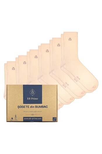 OEM Set of 6 pairs of cotton socks for men and women, size 43-46 EU, seamless