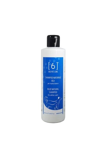 6biologico Sampon albastru 250ml – pentru blanuri albe, cu musetel albastru, produs vegan