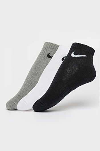 Nike , Ankle Socks Set, Dri-FIT Technology - 3 Pairs, White, Black, Grey