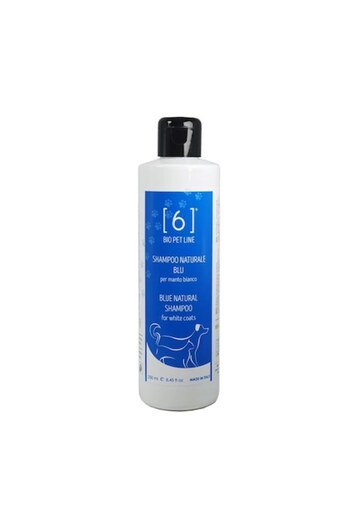 6biologico Sampon albastru 250ml – pentru blanuri albe, cu musetel albastru, produs vegan