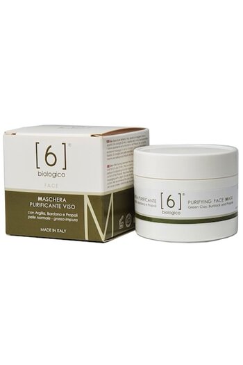 6biologico Masca purifianta fata cu argila verde 50 ml - ten gras si mixt