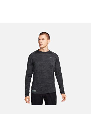 Nike Ανδρικό μαύρο μπλουζάκι για τρέξιμο Therma-Fit ADV - (FB8538-010)