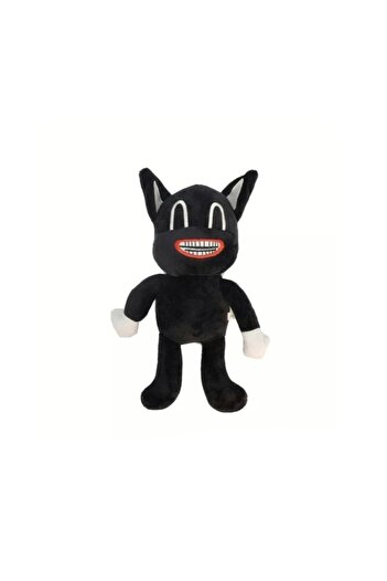 OEM Plush Toy, Black Cartoon Cat, Black, 30 cm