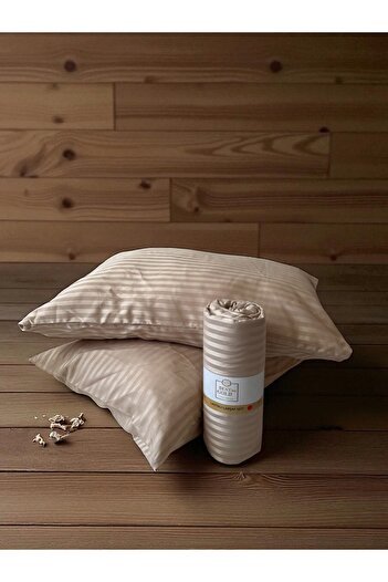 BESTİNA GOLD Cotton Satin Fitted Sheet Set