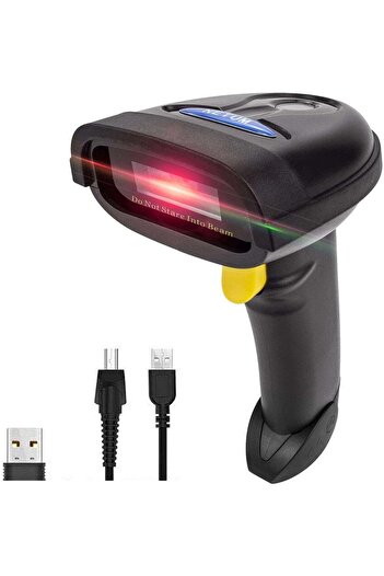 Generic NETUM Bluetooth Handheld USB Wireless 1D 2D QR Barcode Scanner Used for Payments in Store Black (NT-