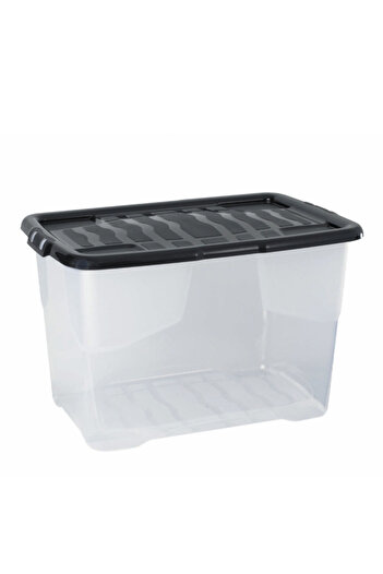 Strata 3-Piece Curve Stackable Storage Box with Lid 65 Liter