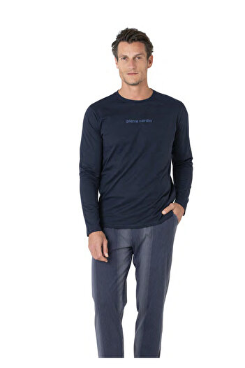 Pierre Cardin Men's New Season Long Sleeve Cotton Home Wear Pajama Set Vrp.C.P60.E95.Y01